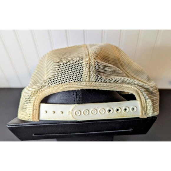 NASSAU Sportsmen's Club Hunt Game Dog Blue Khaki USA Snap Back Hat Vintage - Picture 5 of 6